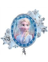Folienballon weiß silber schillernd Frozen II Elsa 76cm