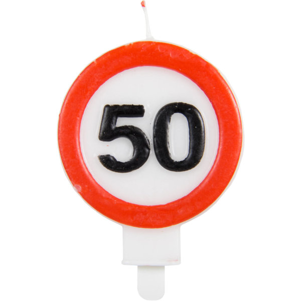 Kerze 50 Trafficsign
