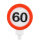 Kerze 60 Trafficsign