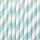 10x Strohhalm hellblau weiß gestreift